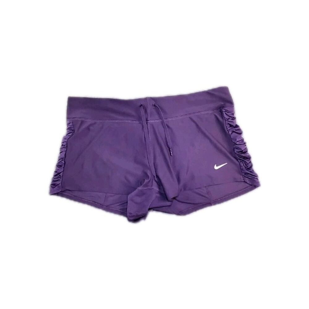 NIKE Dri-Fit SHORTS Size M Women's Purple Activewear Gym Hiking C33-14